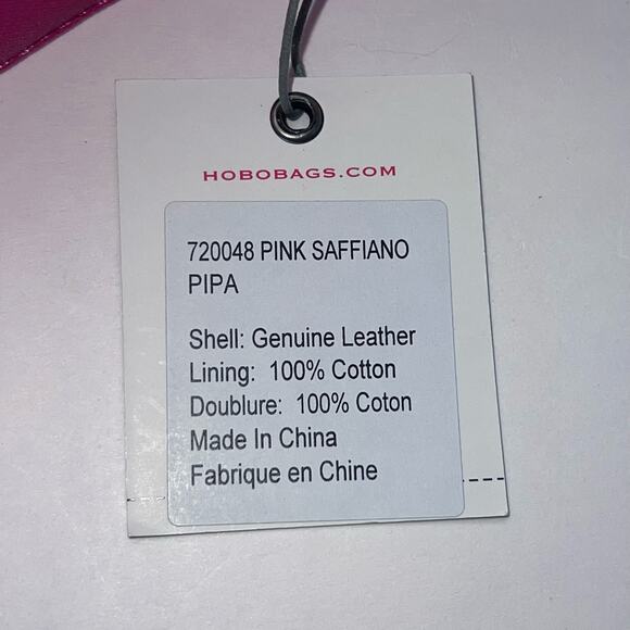 Hobo The Original Pink Saffiano Pipa Wristlet, NWT - Picture 5 of 5